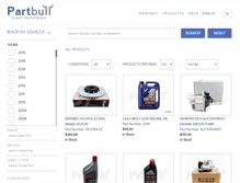 Tablet Screenshot of partbull.com